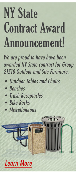 NY State contract for group 21510 which consists of outdoor and site furniture